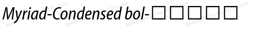 Myriad-Condensed bol字体转换